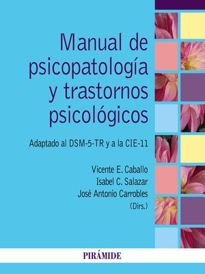 cover image of Manual de psicopatología y trastornos psicológicos